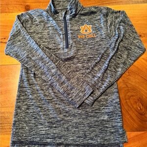 Auburn Tigers Youth Gray Quarter-Zip Performance Top- size 8 small